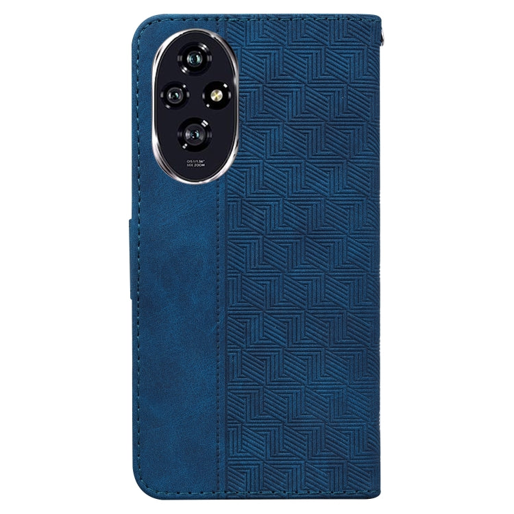 For Honor 200 Geometric Embossed Leather Phone Case