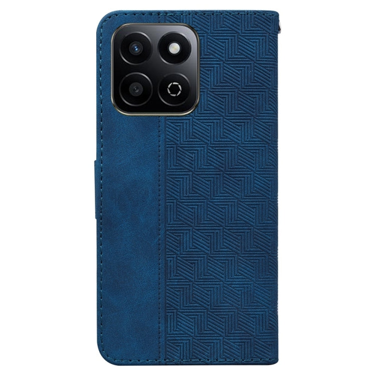 For Honor Play 60 Plus Geometric Embossed Leather Phone Case