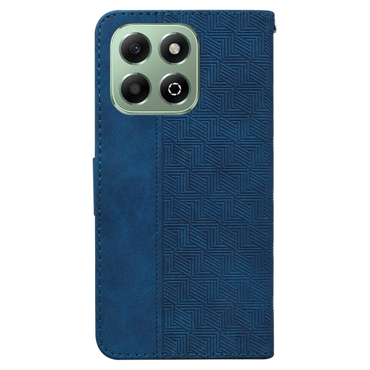 For Honor X6b Geometric Embossed Leather Phone Case