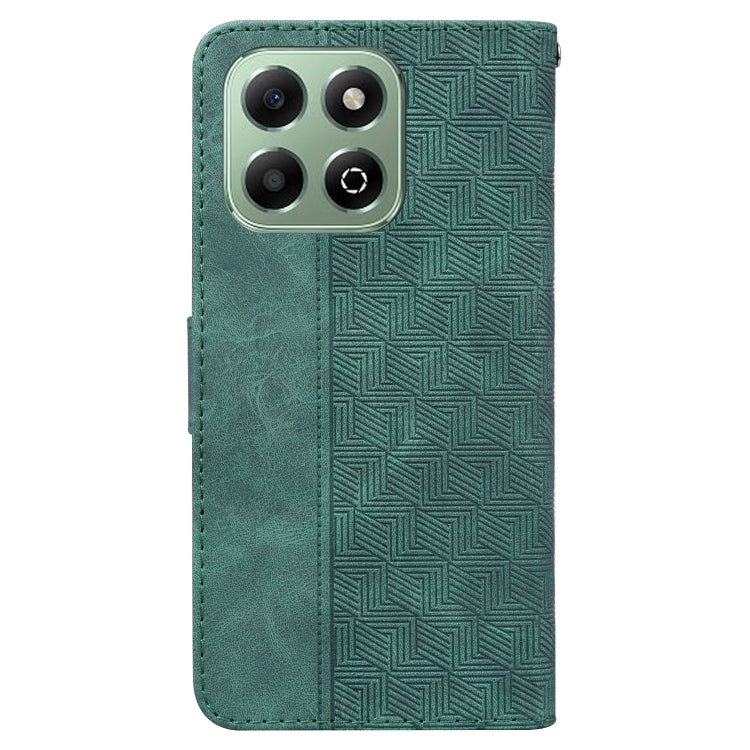 For Honor X6b Geometric Embossed Leather Phone Case