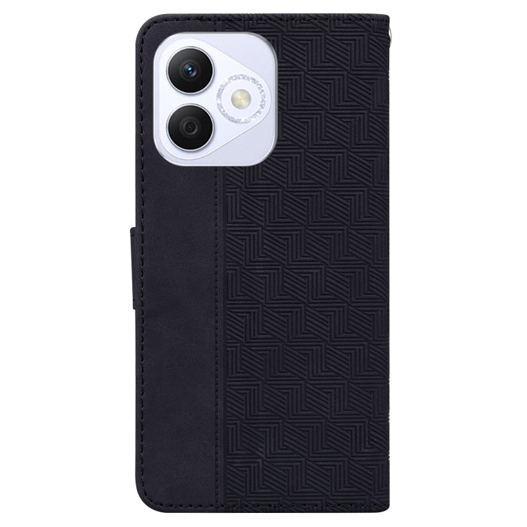 For Honor X60i Geometric Embossed Leather Phone Case
