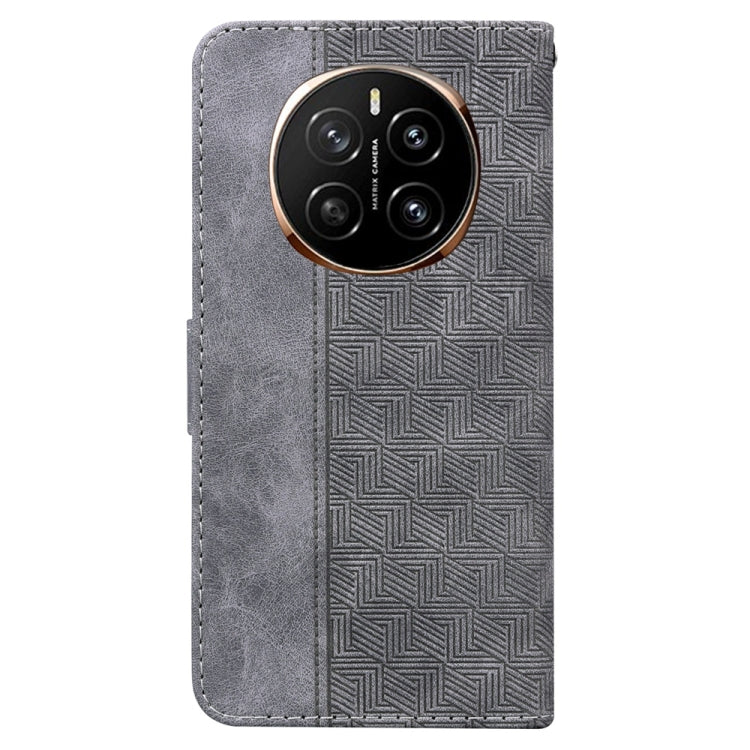 For Honor Magic7 Geometric Embossed Leather Phone Case