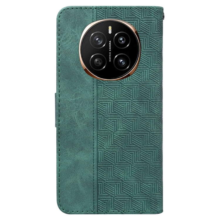 For Honor Magic7 Geometric Embossed Leather Phone Case