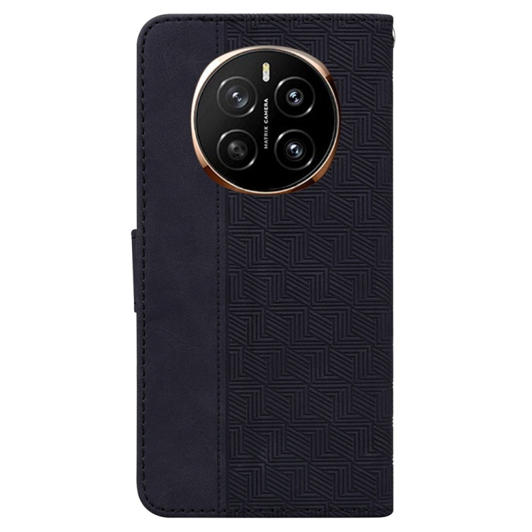For Honor Magic7 Geometric Embossed Leather Phone Case