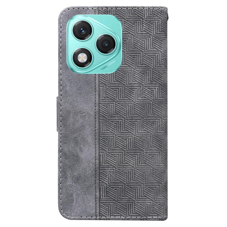 For Honor 400 Lite Global Geometric Embossed Leather Phone Case