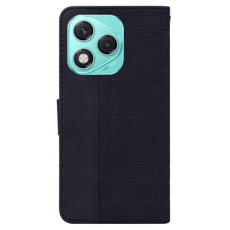 For Honor 400 Lite Global Geometric Embossed Leather Phone Case