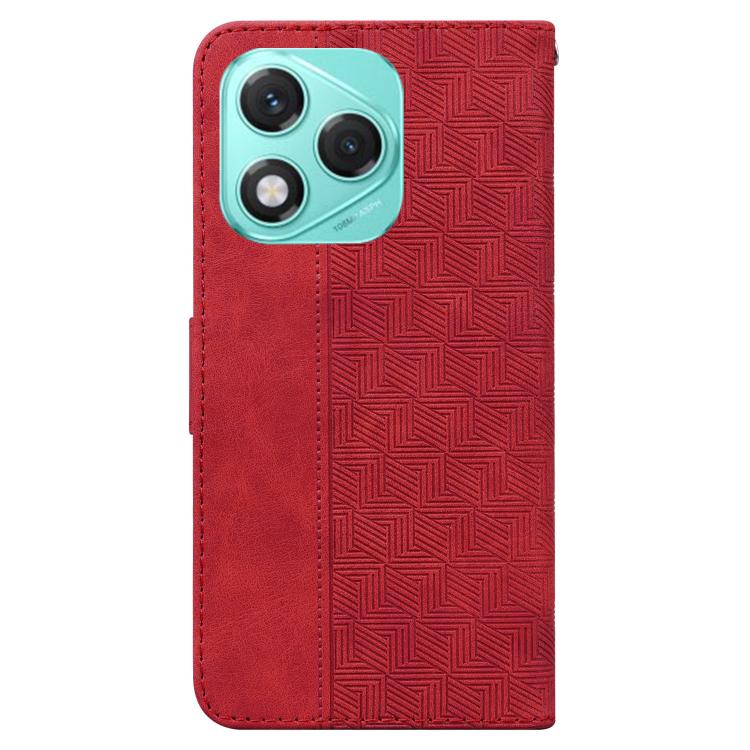For Honor 400 Lite Global Geometric Embossed Leather Phone Case