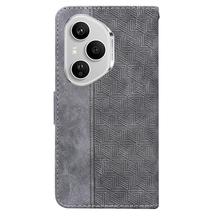 For Honor 400 Pro Global 160.8mm Geometric Embossed Leather Phone Case