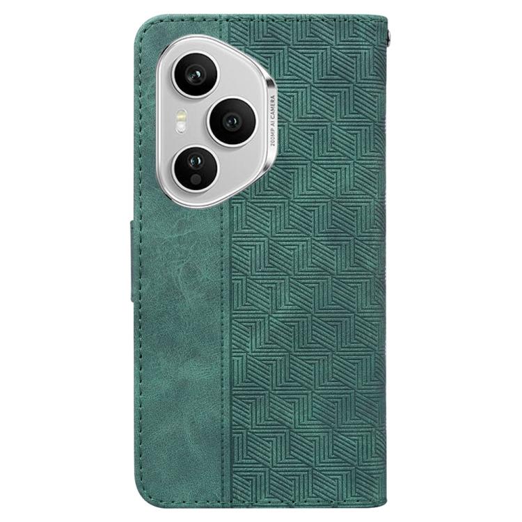 For Honor 400 Pro Global 160.8mm Geometric Embossed Leather Phone Case