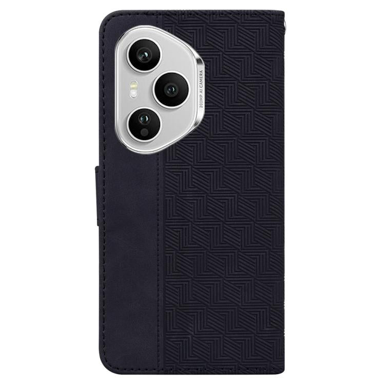 For Honor 400 Pro Global 160.8mm Geometric Embossed Leather Phone Case