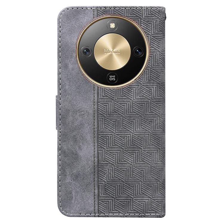 For Honor X70 5G Geometric Embossed Leather Phone Case