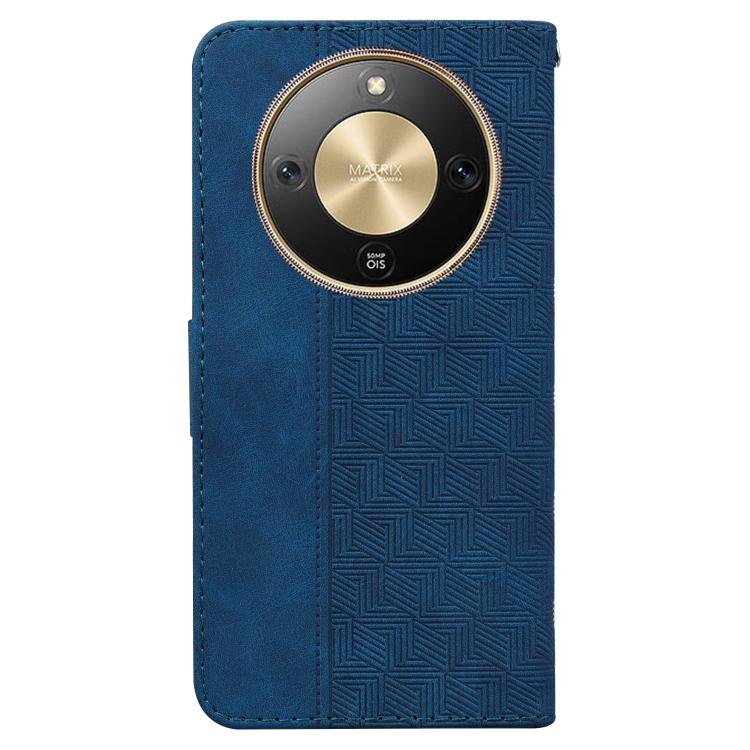 For Honor X70 5G Geometric Embossed Leather Phone Case