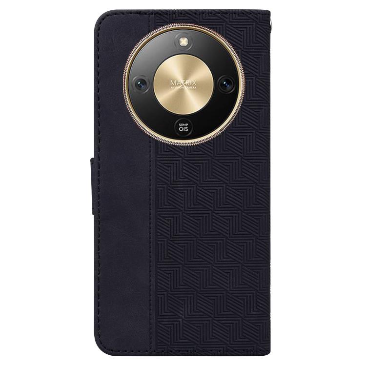 For Honor X70 5G Geometric Embossed Leather Phone Case