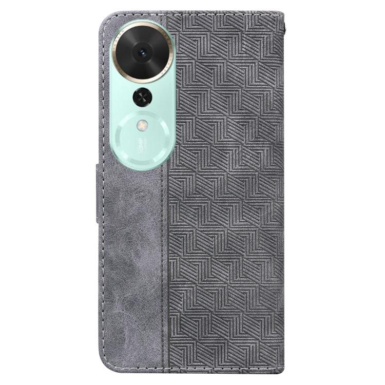 For Honor Play 70 Plus Geometric Embossed Leather Phone Case