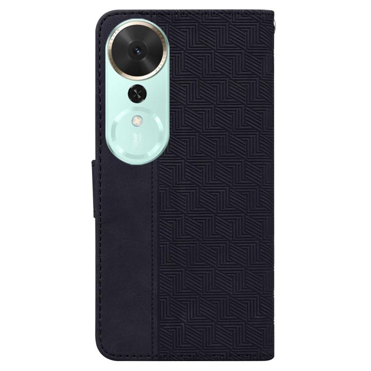 For Honor Play 70 Plus Geometric Embossed Leather Phone Case