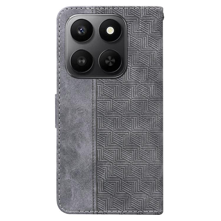 For Honor 400 Smart 4G / 5G Geometric Embossed Leather Phone Case