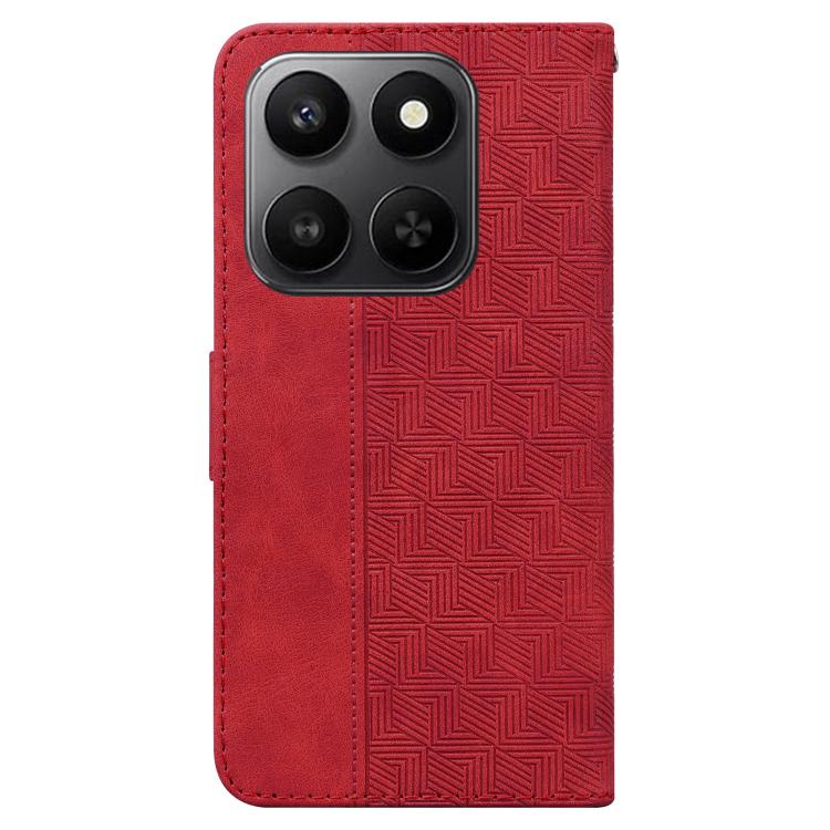For Honor 400 Smart 4G / 5G Geometric Embossed Leather Phone Case