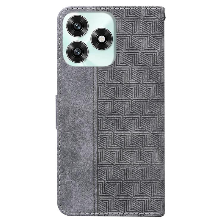 For Honor X5c 4G / X5c Plus Geometric Embossed Leather Phone Case