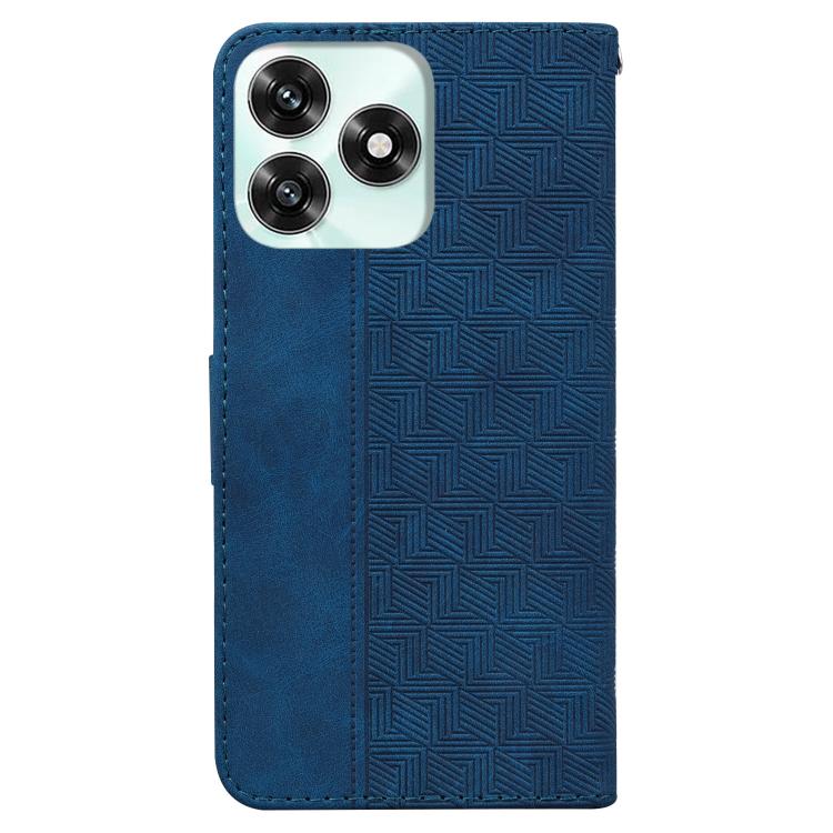 For Honor X5c 4G / X5c Plus Geometric Embossed Leather Phone Case