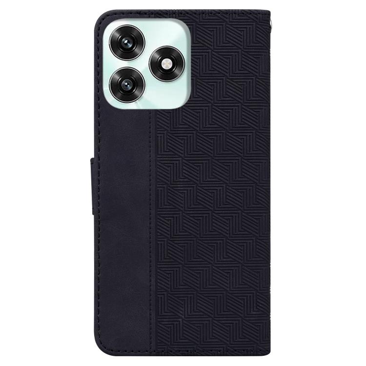 For Honor X5c 4G / X5c Plus Geometric Embossed Leather Phone Case