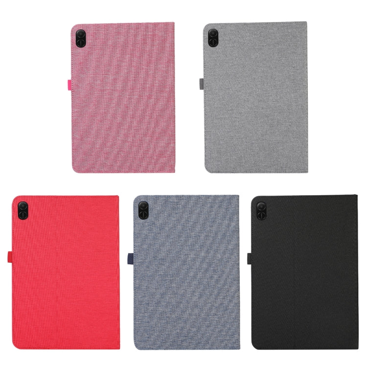 For Honor Pad X8a / X9 Fabric Texture Horizontal Flip Leather Tablet Case