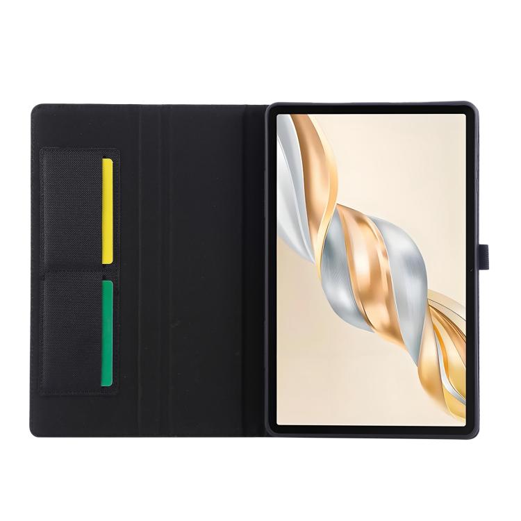 For Honor Pad X9a Fabric Texture Horizontal Flip Leather Tablet Case