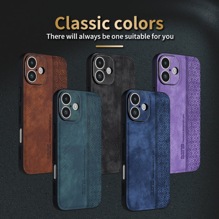 For iPhone 16 Plus AZNS 3D Embossed Skin Feel Phone Case