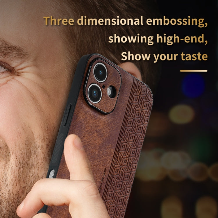 For iPhone 16 AZNS 3D Embossed Skin Feel Phone Case