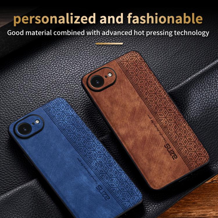 For iPhone 16e / 17e AZNS 3D Embossed Skin Feel Phone Case