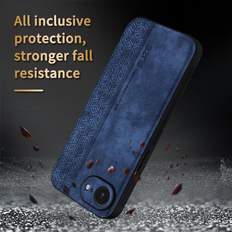 For iPhone 16e / 17e AZNS 3D Embossed Skin Feel Phone Case
