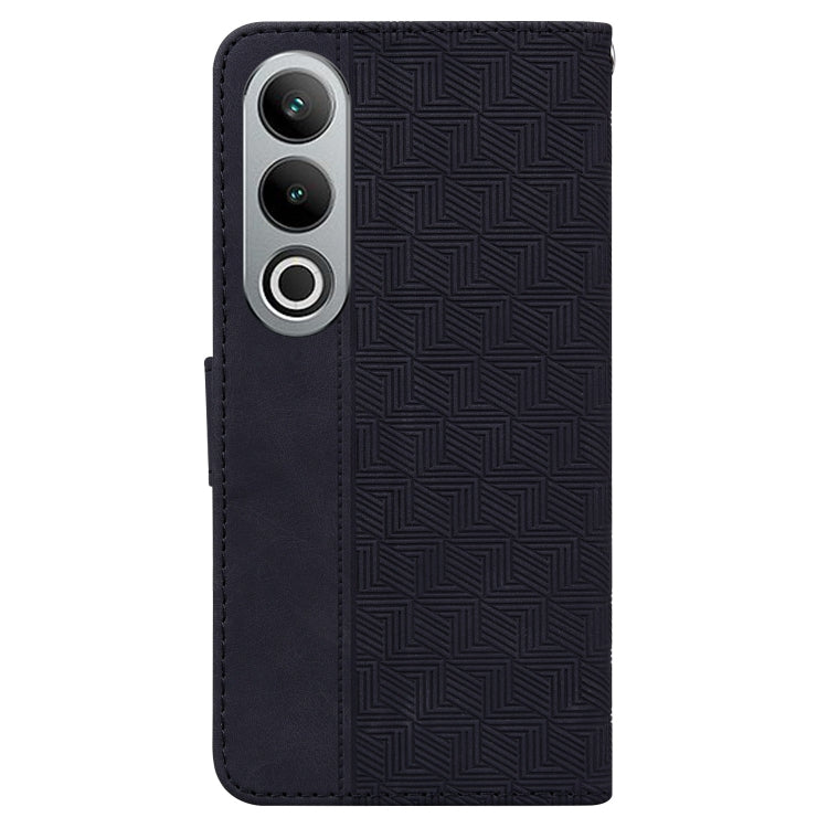For OnePlus Nord CE4 5G Geometric Embossed Leather Phone Case