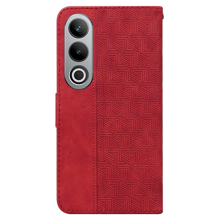 For OnePlus Nord CE4 5G Geometric Embossed Leather Phone Case