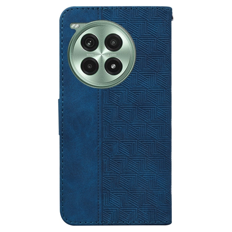 For OnePlus Ace 3 Pro Geometric Embossed Leather Phone Case