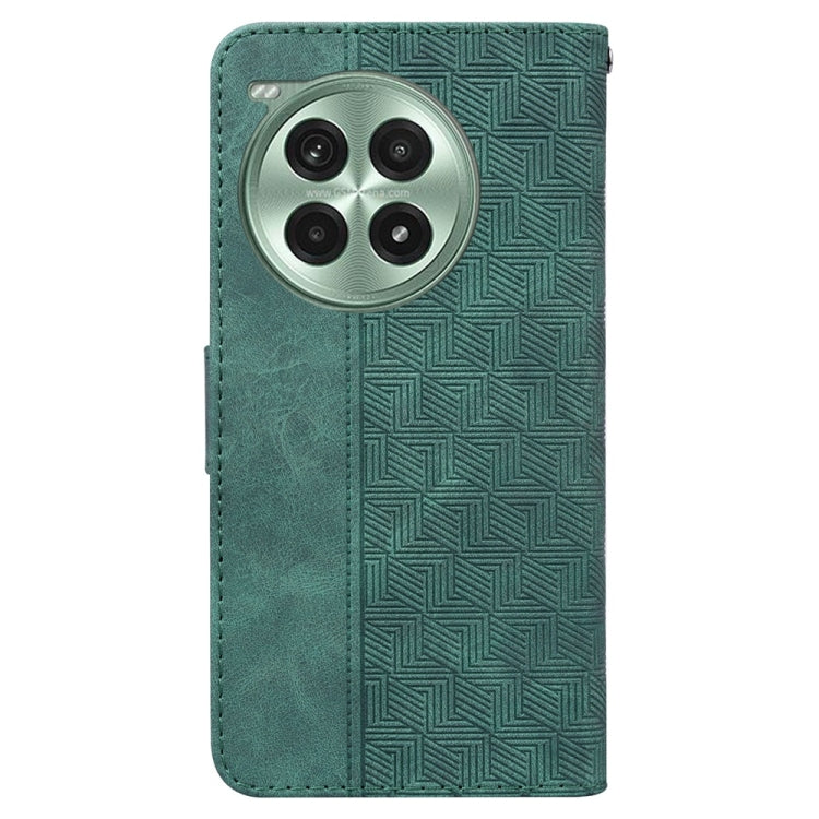 For OnePlus Ace 3 Pro Geometric Embossed Leather Phone Case