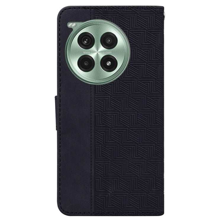 For OnePlus Ace 3 Pro Geometric Embossed Leather Phone Case