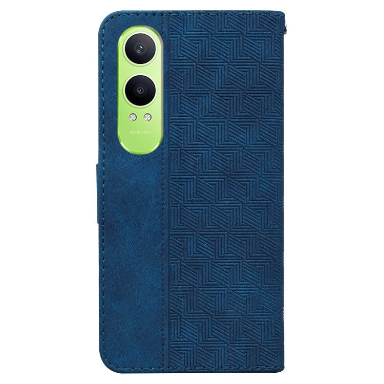 For OnePlus Nord CE4 Lite Geometric Embossed Leather Phone Case
