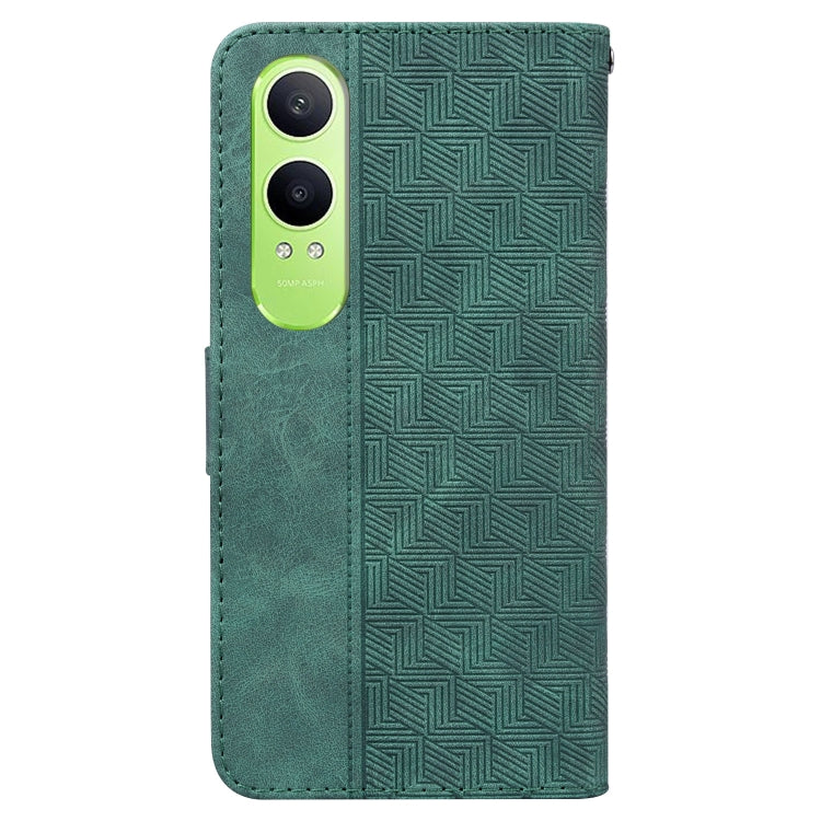 For OnePlus Nord CE4 Lite Geometric Embossed Leather Phone Case