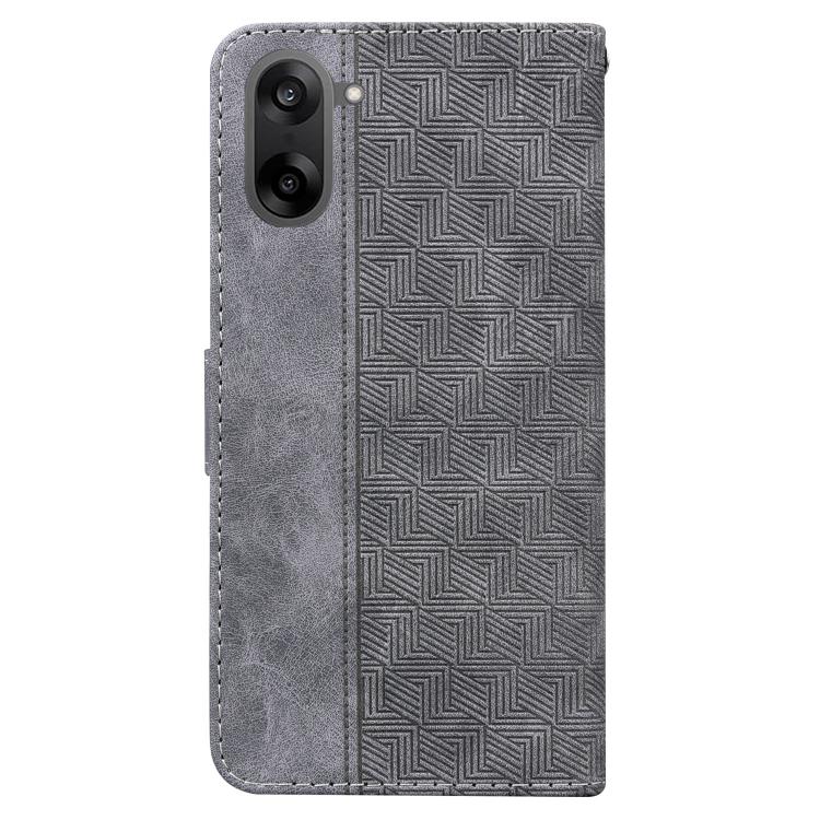 For OnePlus Ace 5 Racing / Nord CE5 Geometric Embossed Leather Phone Case