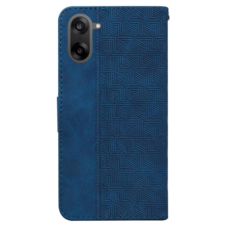 For OnePlus Ace 5 Racing / Nord CE5 Geometric Embossed Leather Phone Case