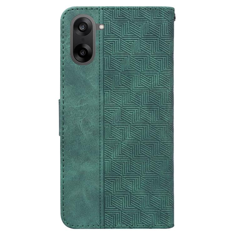 For OnePlus Ace 5 Racing / Nord CE5 Geometric Embossed Leather Phone Case