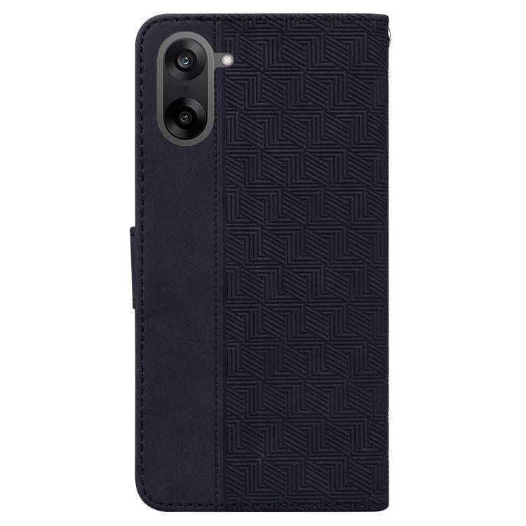 For OnePlus Ace 5 Racing / Nord CE5 Geometric Embossed Leather Phone Case