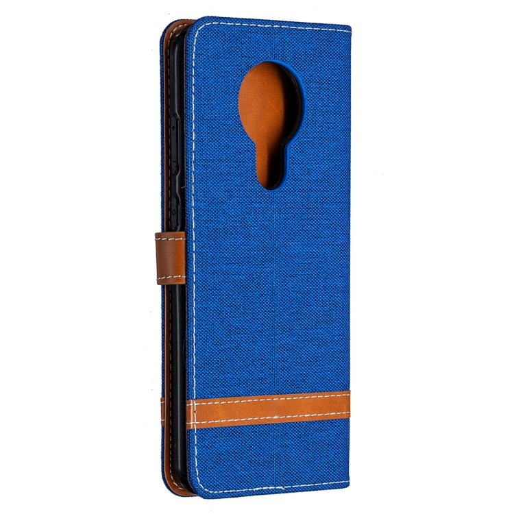 For Nokia 5.3 Denim Texture Horizontal Flip Leather Case with Holder & Card Slots & Wallet & Lanyard