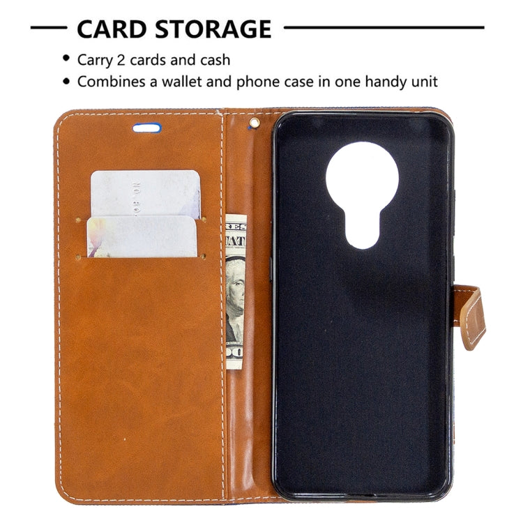 For Nokia 5.3 Denim Texture Horizontal Flip Leather Case with Holder & Card Slots & Wallet & Lanyard