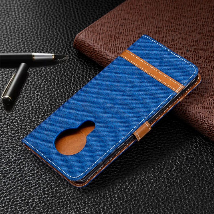 For Nokia 5.3 Denim Texture Horizontal Flip Leather Case with Holder & Card Slots & Wallet & Lanyard