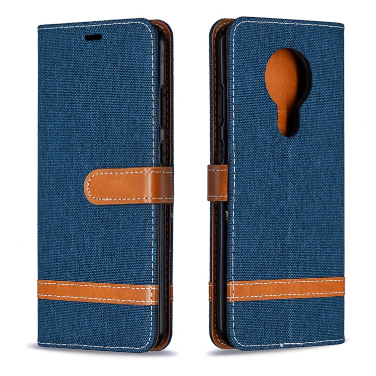 For Nokia 5.3 Denim Texture Horizontal Flip Leather Case with Holder & Card Slots & Wallet & Lanyard
