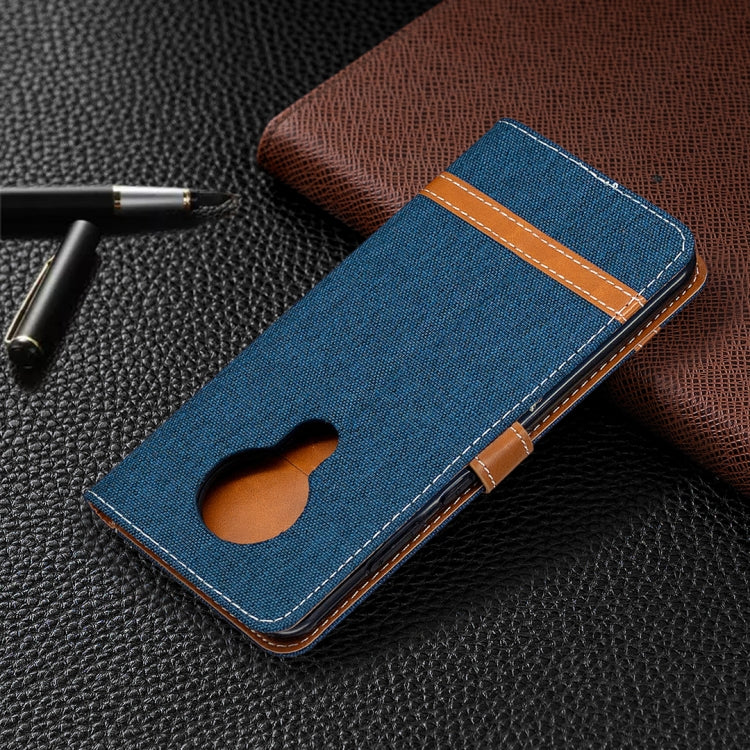 For Nokia 5.3 Denim Texture Horizontal Flip Leather Case with Holder & Card Slots & Wallet & Lanyard