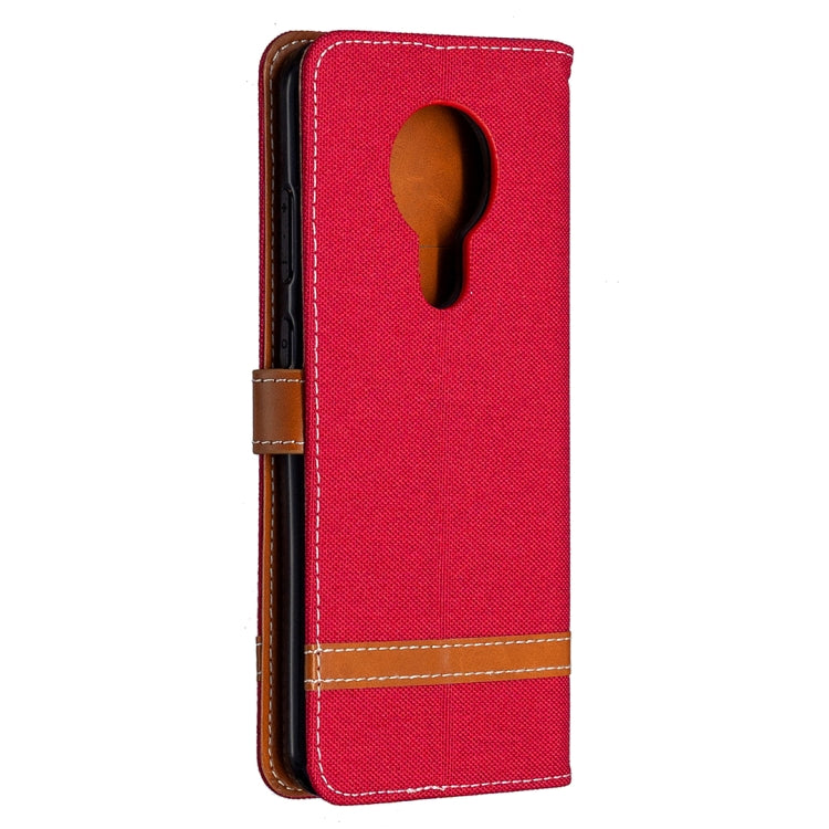 For Nokia 5.3 Denim Texture Horizontal Flip Leather Case with Holder & Card Slots & Wallet & Lanyard