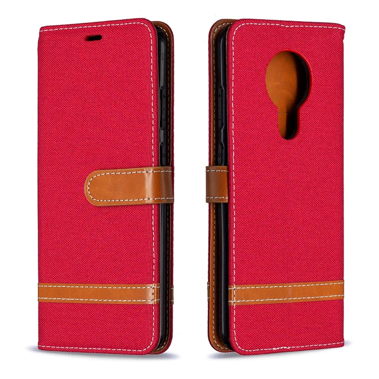 For Nokia 5.3 Denim Texture Horizontal Flip Leather Case with Holder & Card Slots & Wallet & Lanyard