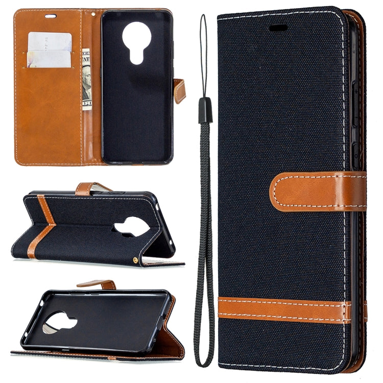 For Nokia 5.3 Denim Texture Horizontal Flip Leather Case with Holder & Card Slots & Wallet & Lanyard
