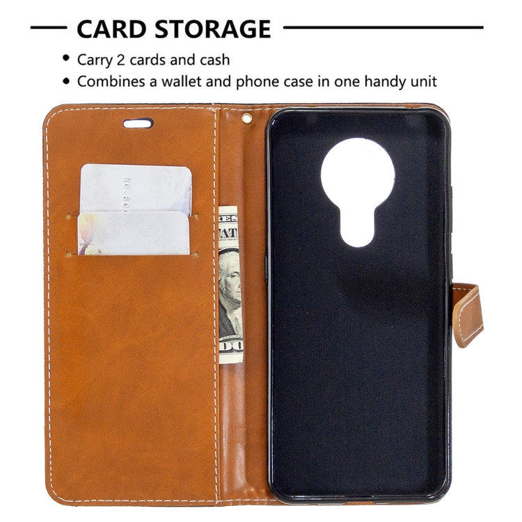 For Nokia 5.3 Denim Texture Horizontal Flip Leather Case with Holder & Card Slots & Wallet & Lanyard